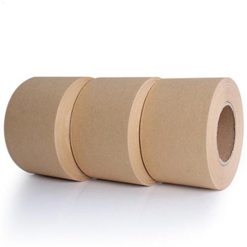 Why does water-activated kraft paper tape warp when sealing boxes?